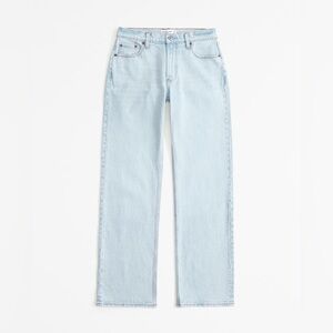 Abercrombie & Fitch Light Wash Straight Leg Jeans